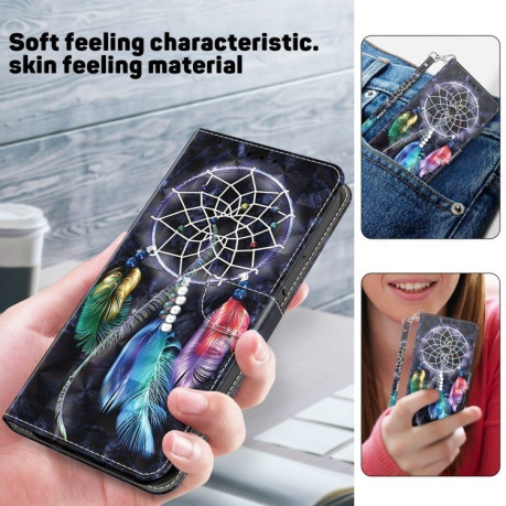 Чехол-книжка 3D Painting для Samsung Galaxy S24 FE 5G - Dreamcatcher