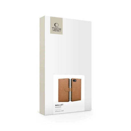 Чехол-книжка Tech-Protect Wallet для iPhone 16e - Brown