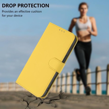 Чохол-книжка Skin Feel Solid Color Leather Xiaomi Redmi Note 14 4G 164.48mm - жовтий