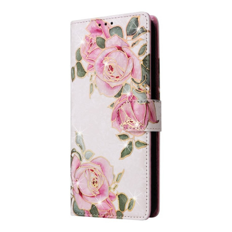 Чохол-книжка Bronzing Painting RFID для Samsung Galaxy S24 5G - Flower