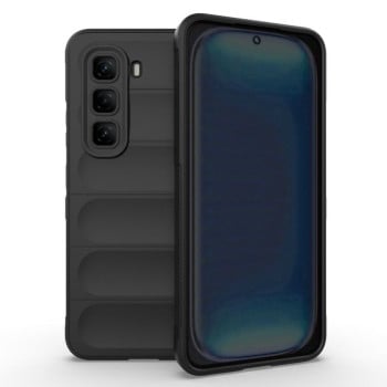 Силіконовий чохол Magic Flannel на Infinix Hot 50 Pro 4G Global - чорний