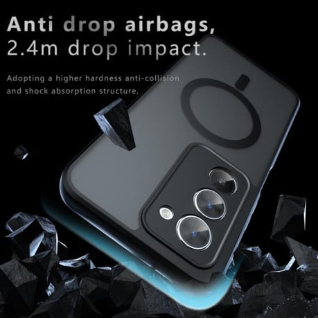 Чехол MagSafe Holder Armor гибрид на Xiaomi Redmi 15 5G Global / 15 4G SEA 169mm - черный