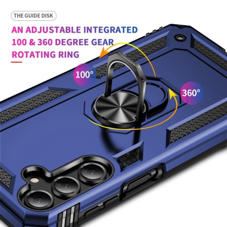Противоударный чехол HMC 360 Degree Rotating Holder на Samsung Galaxy A16 5G - синий