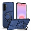 Чохол Escase зі шторкою камери та магнітним кільцем на Galaxy A27 5G — синій