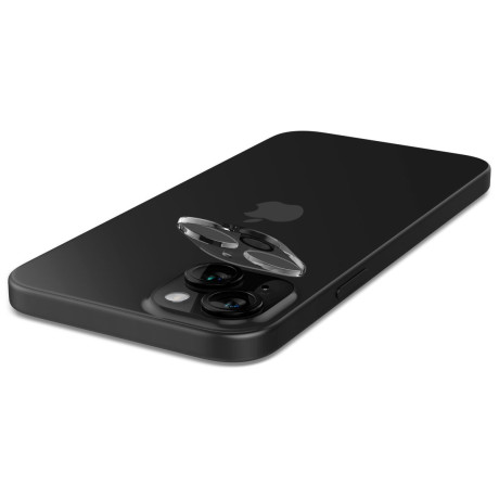 Комплект захисного скла 2шт на камеру Spigen Optik.Tr Camera Lens для iPhone 15/15 Plus - transparent