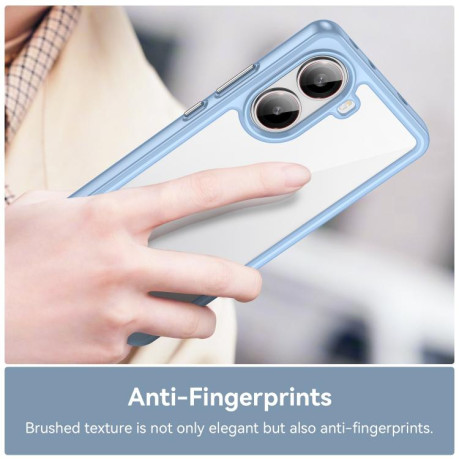 Противоударный чехол Colorful Acrylic Series для Xiaomi Poco X7 Pro - синий