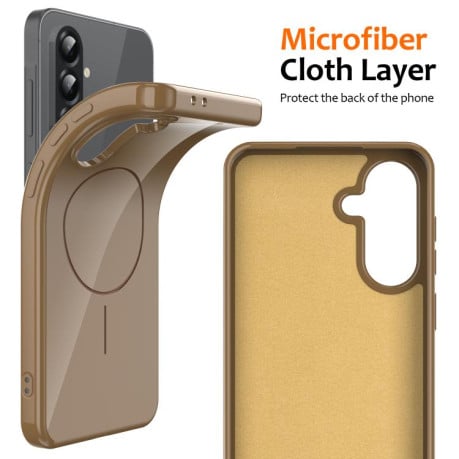 Чохол Glossy TPU Shockproof з MagSafe на Samsung Galaxy A17 5G/4G - золотий