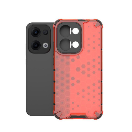 Противоударный чехол Honeycomb на OPPO Reno13 5G Global - красный