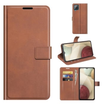 Чохол-книжка Retro Calf Pattern Buckle для Samsung Galaxy M32/A22 4G - коричневий