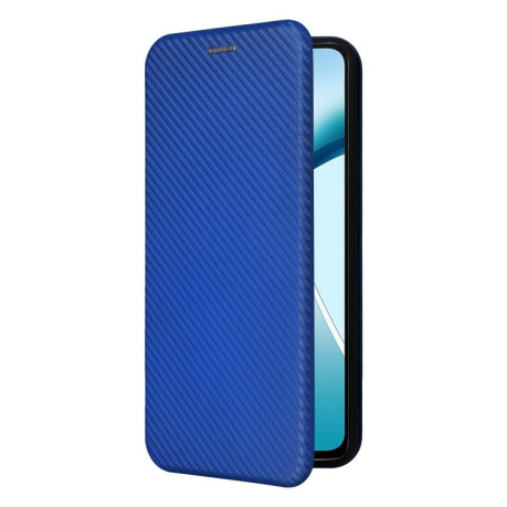 Чехол-книжка Carbon Fiber Texture на OnePlus Nord CE4 Lite - синий