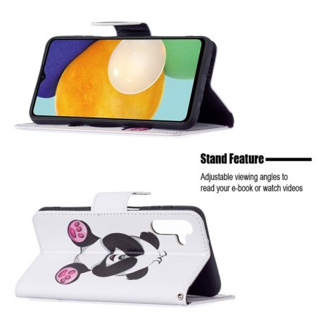 Чехол-книжка Colored Drawing Series на Samsung Galaxy A04s/A13 5G - Panda