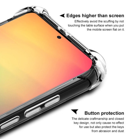 Противоудардный чехол IMAK All-inclusive на Samsung Galaxy A51 -Metal Back