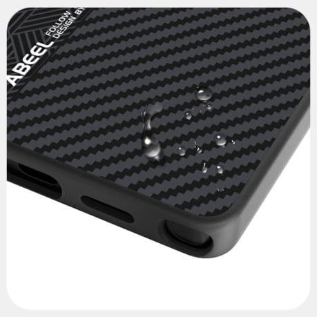 Ультратонкий чохол ABEEL 6D Micro Relief MagSafe Magnetic  для Samsung Galaxy S25 Ultra 5G - Carbon Fiber Black