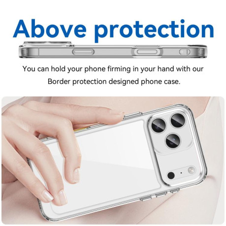 Протиударний чохол Colorful Acrylic Series для iPhone 17 Pro Max - прозорий