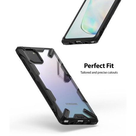 Оригинальный чехол Ringke Fusion X durable для Samsung Galaxy Note 10 Lite black (FUSG0047)