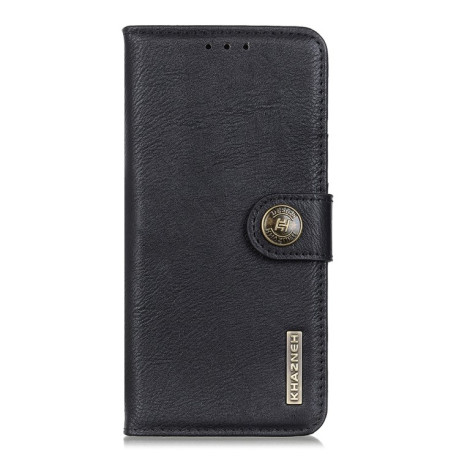 Кожаный чехол-книжка Cowhide Texture на Samsung Galaxy A73 5G - черный