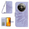 Чохол-книжка Skin Feel Sun Flower для Realme 12+ 5G/12 4G/13 4G - фіолетовий