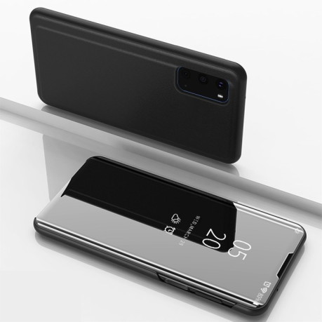 Чохол книжка Clear View Samsung Galaxy S20 Electroplating Mirror-чорний