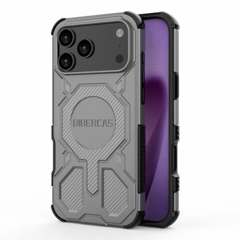 Ударостійкий чохол Bibercas Real Color з MagSafe на iPhone 18 Pro Max / 17 Pro Max — сірий