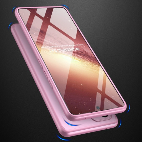 3D чехол GKK Three Stage Splicing Full Coverage на Samsung Galaxy A53 - розовое золото