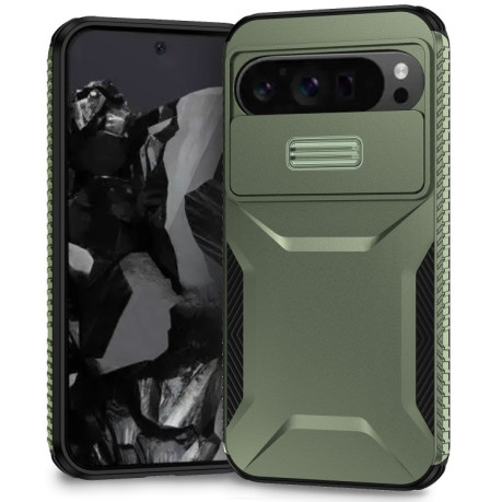 Протиударний чохол Sliding Camshield для Google Pixel 9 Pro XL - зелений