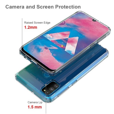 Противоударный чехол Acrylic + TPU Case на Samsung Galaxy M21/M30s - прозрачный