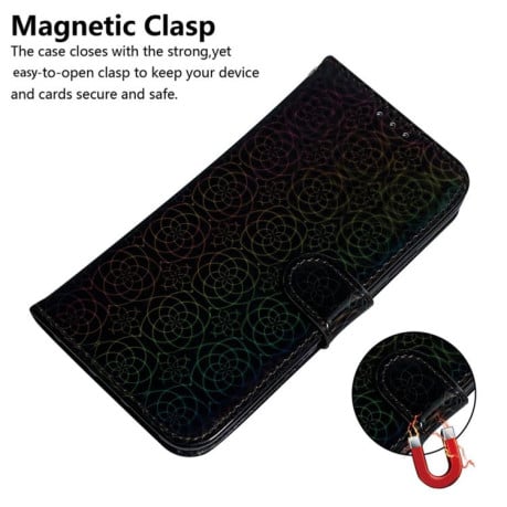Чехол-книжка Solid Color Colorful на OPPO Reno13 Pro Global - черный