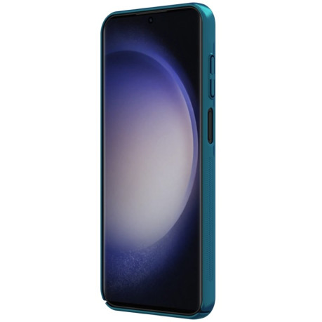 Чехол NILLKIN Frosted Shield Concave-convex на Samsung Galaxy A25 - синий