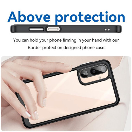 Противоударный чохол Colorful Acrylic Series для Samsung Galaxy M16 5G - черный