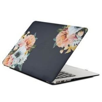Чохол Soft Touch Black Flower Water Stick для MacBook Air 13 (2018)