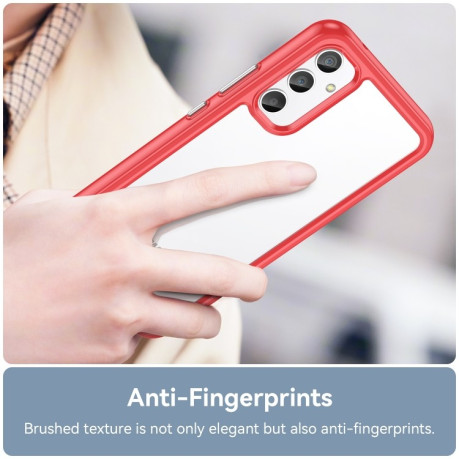 Противоударный чехол Colorful Series Acrylic для Samsung Galaxy A34 5G - красный