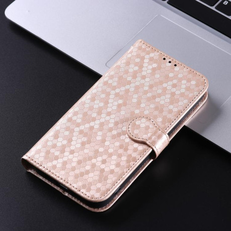 Чехол-книжка Honeycomb Dot для OnePlus 13R/Ace 5/Ace 5 Pro - золотой