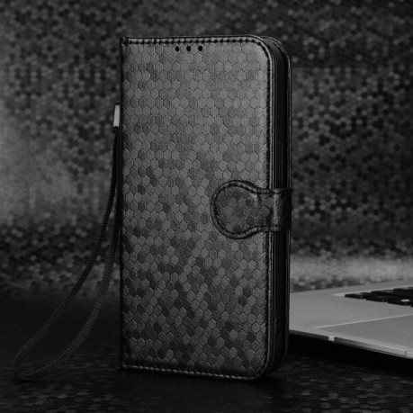 Чохол-книжка Honeycomb Dot на Infinix Note 60 5G / 60 Pro 5G — чорний