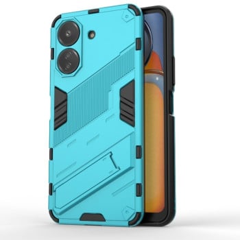 Протиударний чохол Punk Armor з підставкою на Xiaomi Redmi 13C 4G Global/Poco C65 - синій