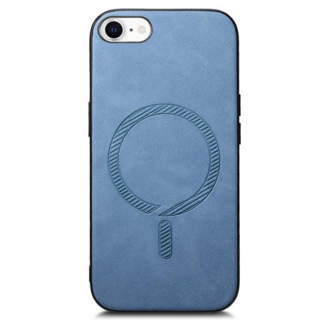 Чохол Solid Color Retro Magsafe для iPhone 16e - синій
