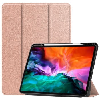 Чехол-книжка Honeycomb для iPad Pro 12.9 2021 - розовое-золото