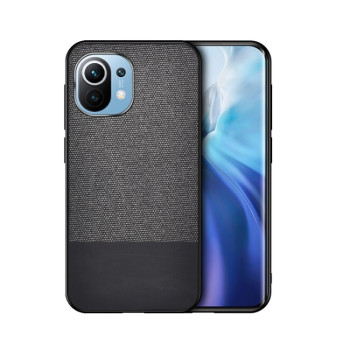 Ударозахисний чохол Cloth Texture на Xiaomi Mi 11 - чорний