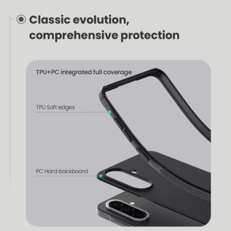Чехол NILLKIN Frosted Shield на Samsung Galaxy A36 5G - черный