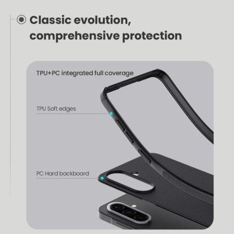 Чохол NILLKIN Frosted Shield для Samsung Galaxy A36 5G - зелений