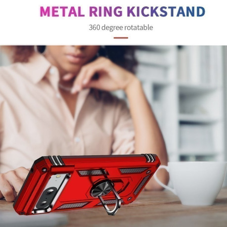 Противоударный чехол HMC 360 Degree Rotating Holder на Google Pixel 8a - красный