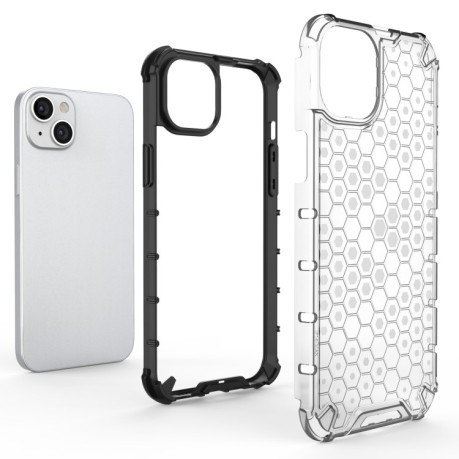 Протиударний чохол Honeycomb для iPhone 15 Plus  - білий
