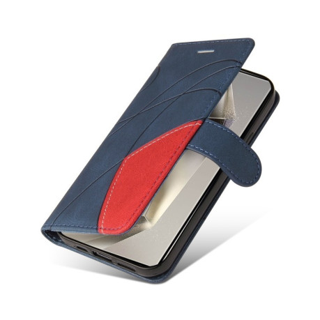 Чохол-книжка CaseNeo Splicing Dual Magnetic Buckle Leather для Samsung Galaxy S25 Ultra 5G - синій
