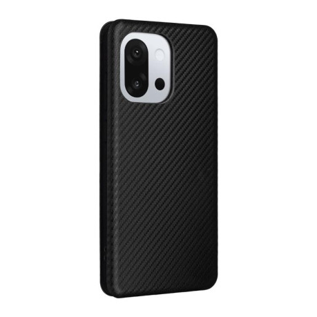Чехол-книжка Carbon Fiber Texture на OnePlus 13T - черный