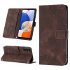 Чохол-книжка Skin-feel Embossed для Samsung Galaxy A25 5G/A24 - коричневий