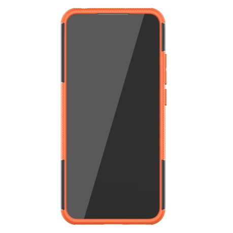 Противоударный чехол Tire Texture на Xiaomi Redmi 10A/9C - оранжевый