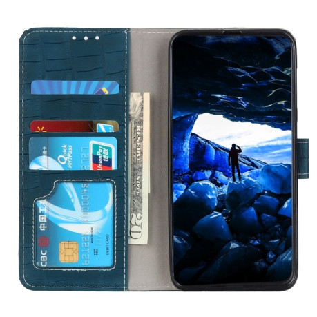 Чохол-книжка Magnetic Crocodile Texture на OPPO Reno7 5G Global/ Find X5 Lite/OnePlus Nord CE2 5G - зелений