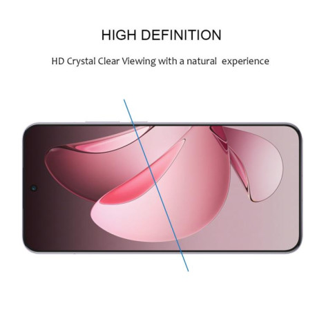 Защитное стекло 9H HD 3D Curved Edge (Full Glue) для OPPO Reno13 Pro Global - черное