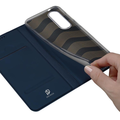 Чохол-книжка DUX DUCIS Skin X Pro Series Magsafe для Samsung Galaxy S25 Edge 5G - синій