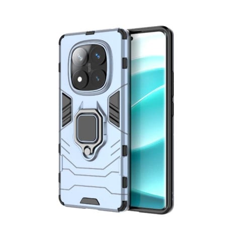 Противоударный чехол HMC 360 Degree Rotating Holder на Redmi Note 14 Pro 4G - синий