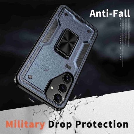 Протиударний чохол HMC 360 Degree Rotating Holder для Samsung Galaxy S25+ 5G - синій
